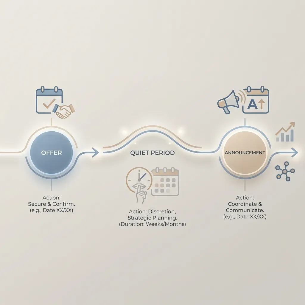 When to Announce a Promotion Infographic